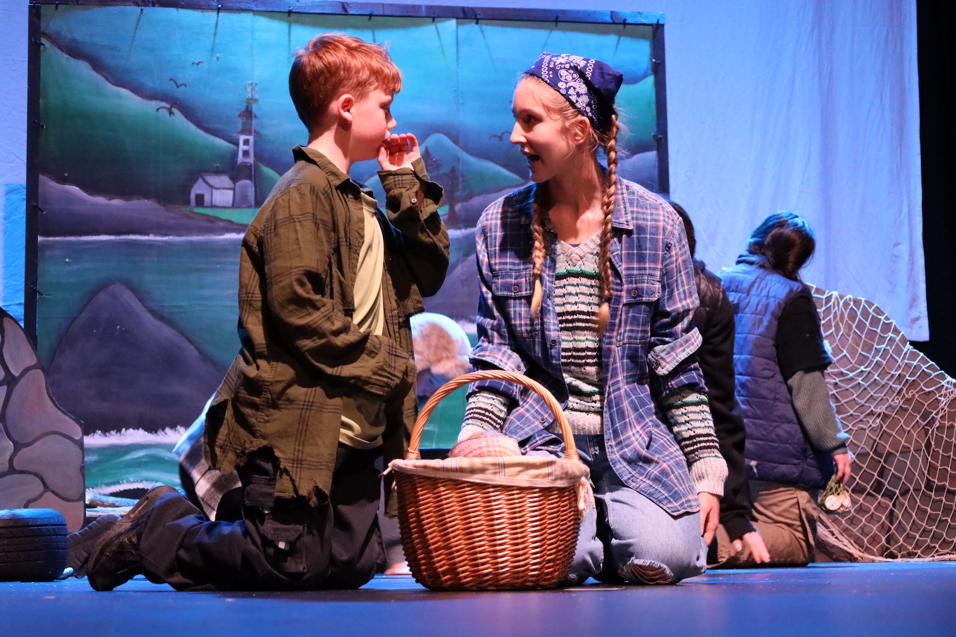 Members of Shout Out Youth Theatre performing Seabourne